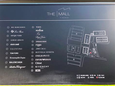 the mall firenze map